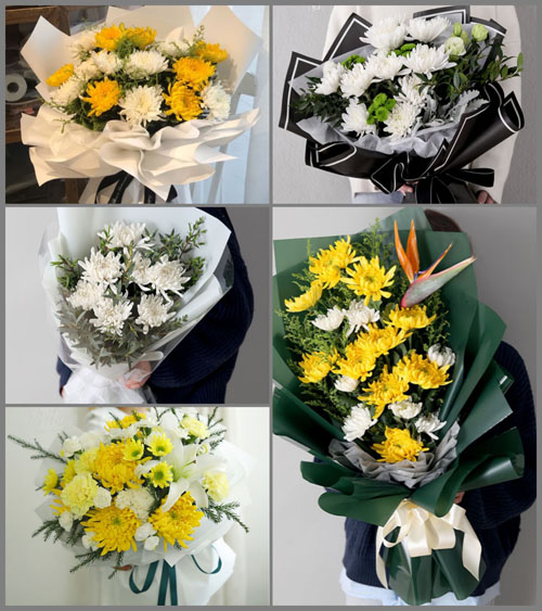河北廊坊霸州市煎茶铺镇平口村白事花束代送